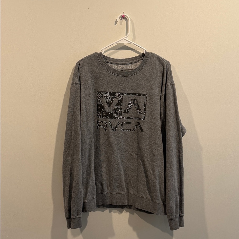 RVCA Charcoal Logo Sweatshirt